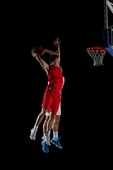 Image showing basketball player in action