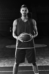 Image showing Basketball player portrait