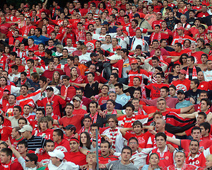 Image showing Red fans