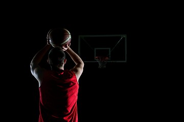 Image showing basketball player in action