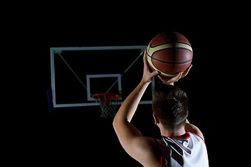 Image showing basketball player in action