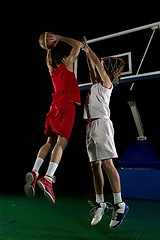 Image showing basketball player in action