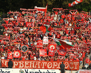 Image showing Red fans