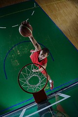 Image showing basketball player in action