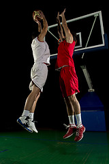 Image showing basketball player in action