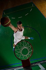 Image showing basketball player in action