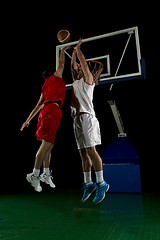 Image showing basketball player in action