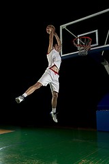 Image showing basketball player in action