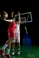 Image showing basketball player in action