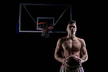 Image showing Basketball player portrait