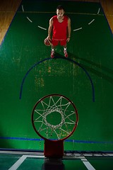 Image showing basketball player in action