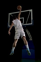 Image showing basketball player in action