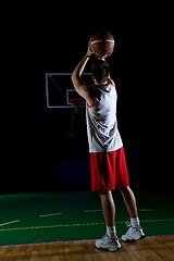 Image showing basketball player in action