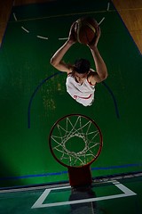 Image showing basketball player in action