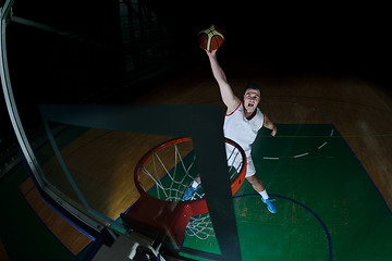 Image showing basketball player in action