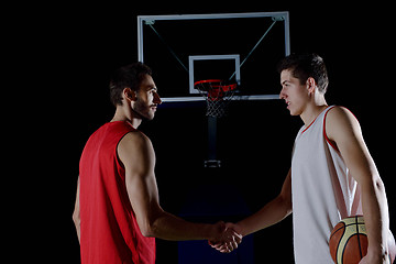 Image showing basketball player in action