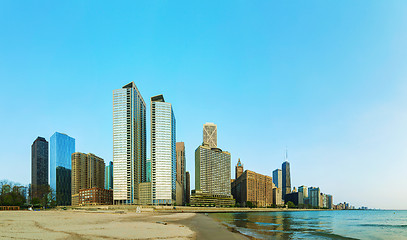 Image showing Downtown Chicago, IL in the morning