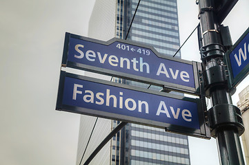 Image showing Seventh avenue sign