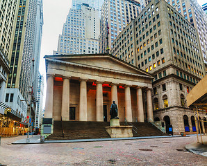 Image showing Federal Hall National Memorial on Wall Street in New York