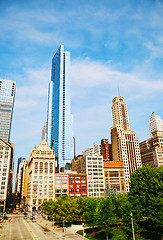 Image showing Downtown Chicago, IL in the morning