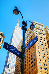 Image showing Broadway sign