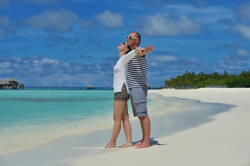 Image showing happy young couple have fun on summer