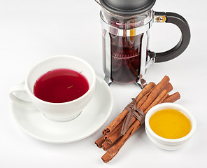 Image showing berries  tea