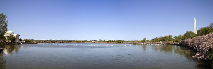 Image showing Panoramic of Tidal Basin