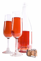 Image showing Red bubbly