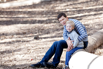 Image showing family hiking