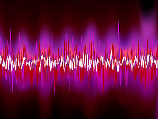 Image showing Abstract purple waveform. EPS 8