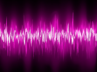 Image showing Abstract purple waveform. EPS 8