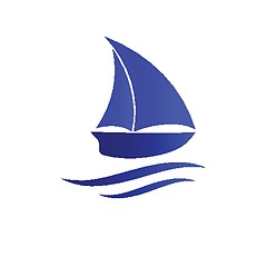 Image showing Boat icon. Vector illustration