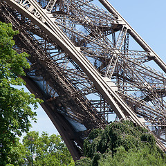 Image showing View on the Eiffel tower