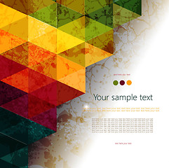 Image showing Colorful abstract geometric background
