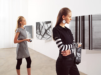 Image showing women at an exhibition 