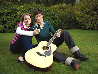 Image showing Romantic young couple