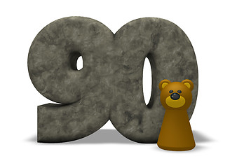 Image showing stone number and bear