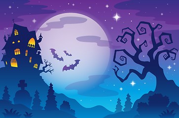 Image showing Halloween topic background 1