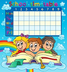 Image showing School timetable thematic image 7