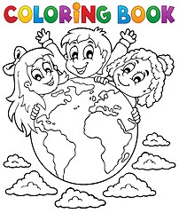 Image showing Coloring book kids theme 2