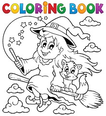 Image showing Coloring book Halloween image 1
