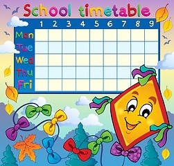 Image showing School timetable thematic image 8