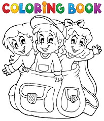 Image showing Coloring book kids theme 6