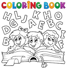 Image showing Coloring book kids theme 5