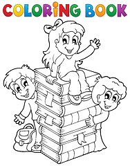 Image showing Coloring book kids theme 4