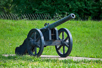 Image showing Ancient artillery piece.