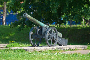 Image showing Ancient artillery piece.