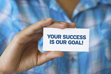 Image showing Your success is our goal