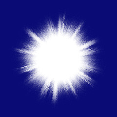 Image showing Blue halftone blast. EPS 10